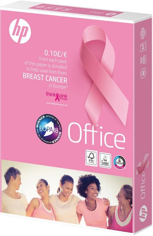 Papier imprimante HP Office Pinkream A4 80 g/m² Lisse Blanc 153 CIE 500 Feuilles