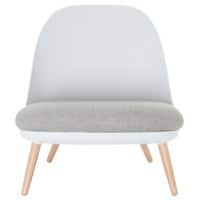 Fauteuil visiteur Paperflow Cocoon Blanc, Hêtre