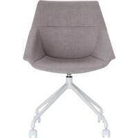 Chaise visiteur Paperflow avec accoudoir LUGE Gris Paquet de 2