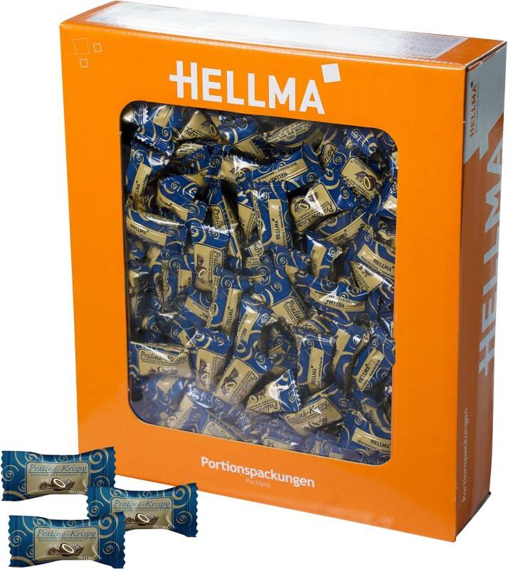 Chocolat Hellma Praliné Krispy Assortiment 380 unités de 1,1 g