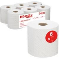 WYPALL L10 General Clean 100% Recycelt Wischtücher Zentralentnahme Weiss 1-lagig 0.6 m 7490 6 Rollen à 630 Blatt