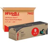 Essuie-tout WYPALL L40 Power Clean Pliage en M Blanc 3 épaisseurs 7462 9 Unités de 90 Feuilles
