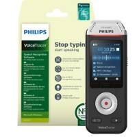 Philips Digitales Diktiergerät VoiceTracer DVT2810 Silber, Schwarz