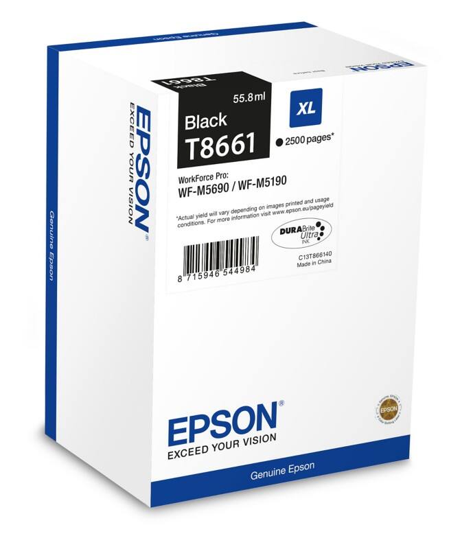 Epson T8661 Original Tintenpatrone C13T866140 Schwarz 2500 