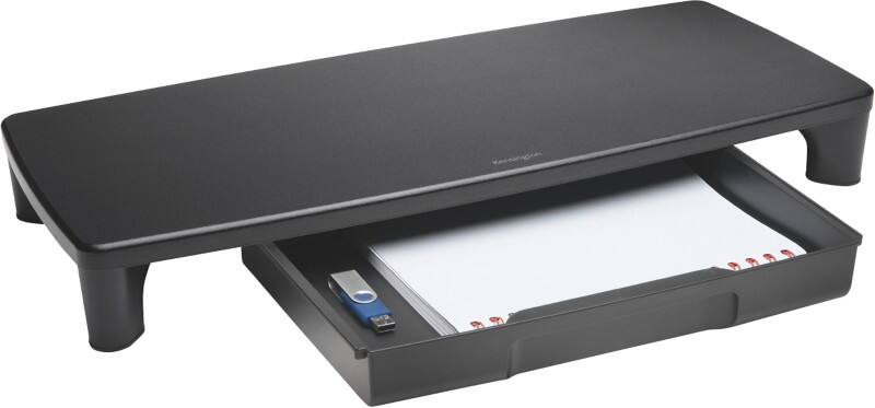 Kensington SmartFit K55725EU Monitorständer mit Schublade Höhenverstellbar 30 &#034; 550 x 240 x 130 mm Schwarz
