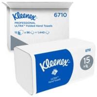 Kleenex Ultra Papierhandtücher V-falz (zick-zack) Weiss 3-lagig 6710 15 Stück à 96 Blatt