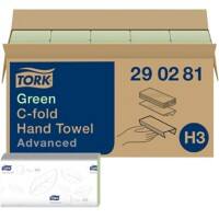 Essuie-mains Tork H3 Recyclé Pliage en C Vert 2 épaisseurs 290281 20 Feuilles de 128 Feuilles
