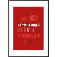 Paperflow Wandbild "Complaining is not a strategy" 300 x 400 mm