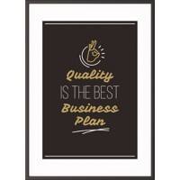 Paperflow Wandbild "Quality is the best business plan" 600 x 800 mm