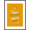 Paperflow Wandbild "Less meetings more doing" 300 x 400 mm