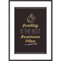 Paperflow Wandbild "Quality is the best business plan" 300 x 400 mm