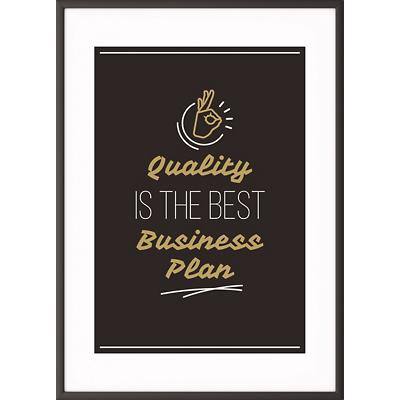 Paperflow Wandbild "Quality is the best business plan" 300 x 400 mm