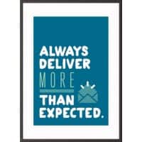 Paperflow Wandbild "Always deliver more than expected" 420 x 594 mm