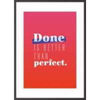 Paperflow Wandbild "Done is better than perfect" 500 x 700 mm