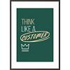 Paperflow Wandbild "Think like a customer" 500 x 700 mm