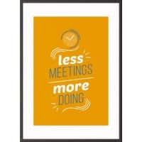 Paperflow Wandbild "Less meetings more doing" 500 x 700 mm