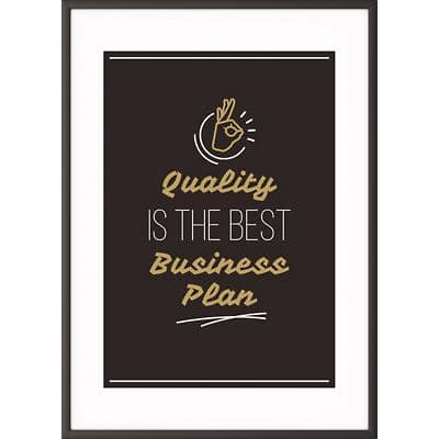 Paperflow Wandbild "Quality is the best business plan" 297 x 420 mm
