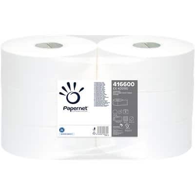 Papier toilette Papernet Recyclé 1 épaisseur 416600 6 Rouleaux de 400 Feuilles