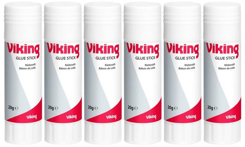 Bâton de colle Viking 20 g Blanc, rouge 1051101 6 unités