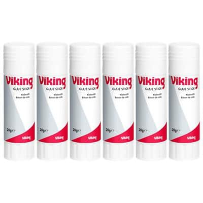 Bâton de colle Viking 20 g Blanc, rouge 1051101 6 unités