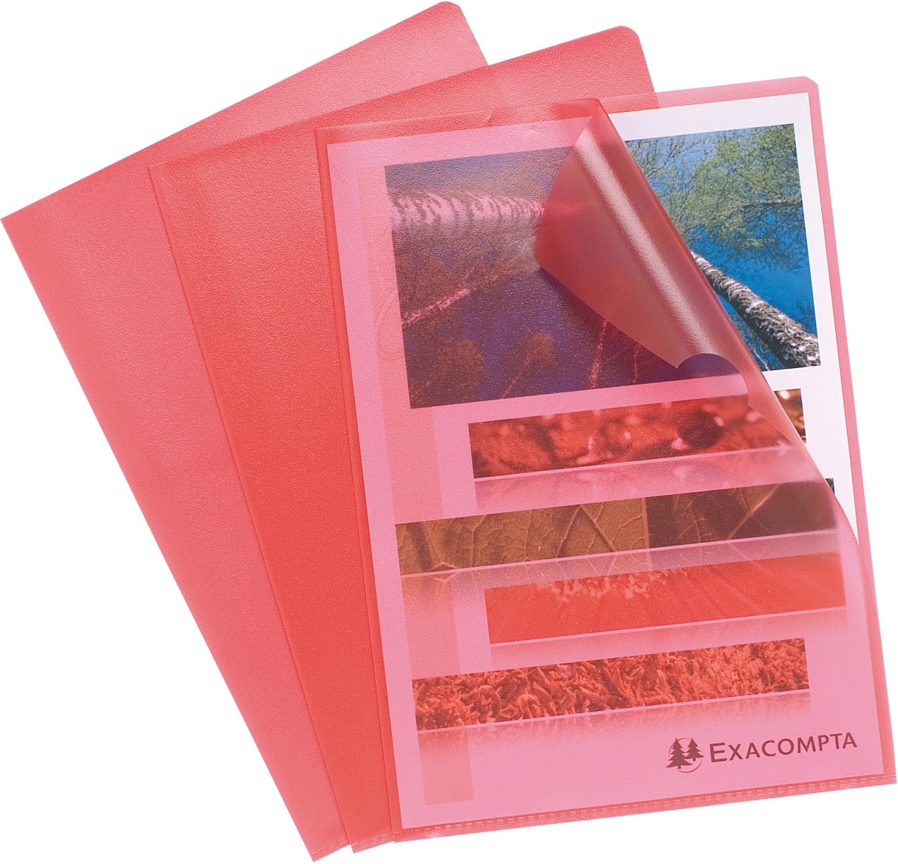 Exacompta Klarsichthülle 56115E A4 PP (Polypropylen) Rot 100 Stück