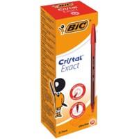 Stylo bille BIC Cristal Exact Rouge Extra Fin 0.28 mm 20 Unités