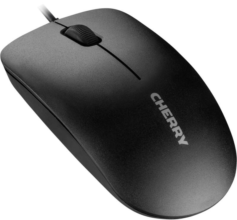 Souris CHERRY MC 1000 Avec fil Noir Adapté pour les gauchers