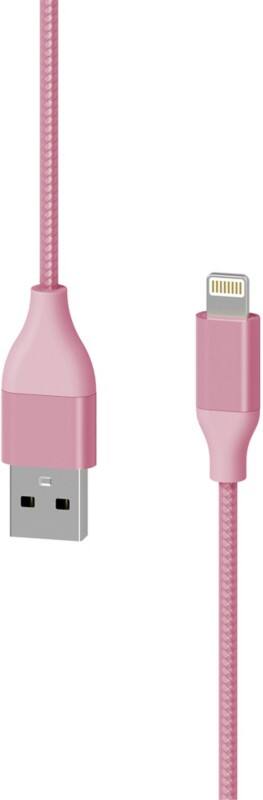 Câble de charge Xlayer USB-A Mâle Apple Lightning 1,5 m Rose