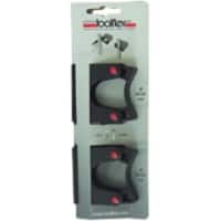 BETRA Gerätehalter 9 x 3,5 cm Schwarz 2 Stück 795121