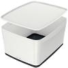 Leitz MyBox WOW Aufbewahrungsbox 18 L Weiß, Schwarz Kunststoff 31,8 x 38,5 x 19,8 cm