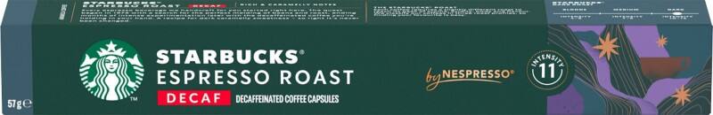 Capsules de café by Nespresso Espresso Roast Décaféiné Starbucks Espresso Intensité du café 11 Fort 10 Unités de 5.7 g