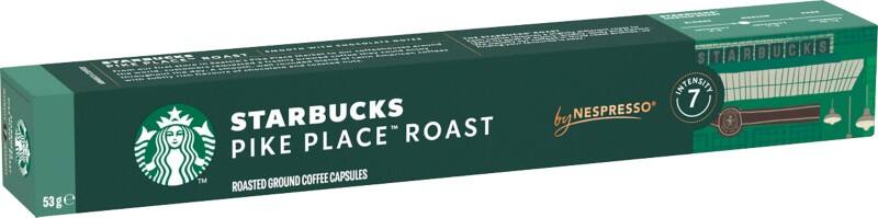 Capsules de café by Nespresso Starbucks Pike Place Roast Moulu Intensité du café 7 Moyen 10 Unités de 5.3 g