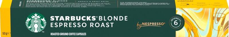 Capsules de café by Nespresso Blond Espresso Starbucks Intensité du café 6 Doux Espresso 10 Unités de 5.3 g
