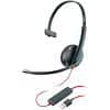 Plantronics Kabelgebundenes USB Headset C3210 mit Kopfbügel, Geräuschunterdrückung und Mikrofon Schwarz