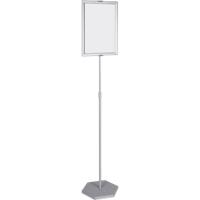 Bi-Office Freistehender Display-Ständer Silber Höhenverstellbar A3 1900 mm