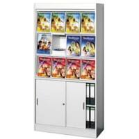 Armoire à brochures Kerkmann Gris clair 9&nbsp;700 x 4&nbsp;200 x 19&nbsp;100 mm