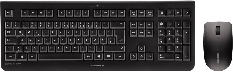 CHERRY Tastatur-Maus-Set DW 3000 JD-0710DE-2 Kabellos Schwarz QWERTZ (DE)