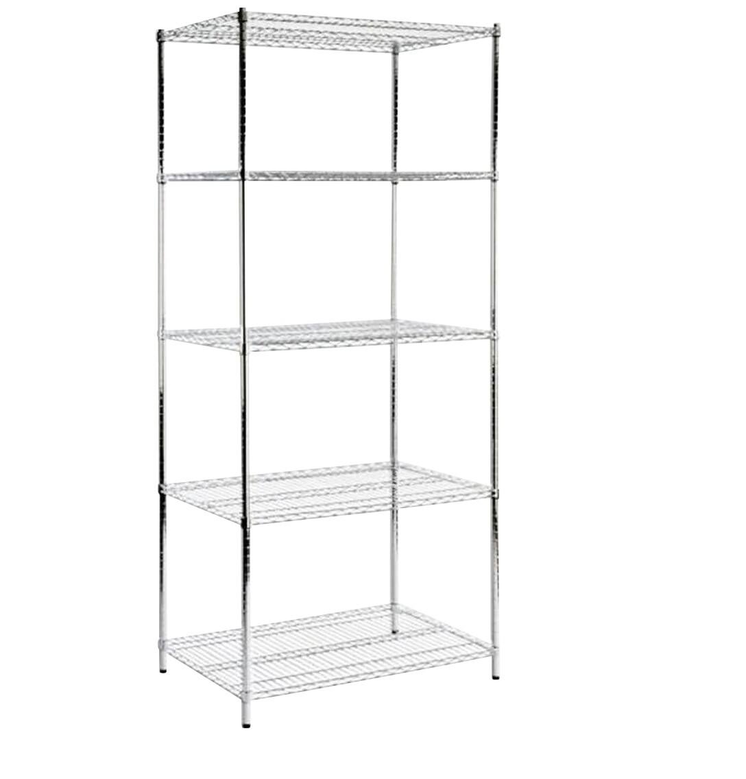 Étagère MAMMUT Métal 900 x 450 x 2000 mm Argenté