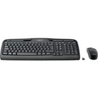 Ensemble clavier et souris sans fil Logitech MK330 Noir QWERTZ Allemand