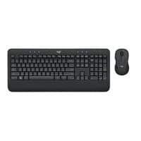 Ensemble clavier et souris sans fil Logitech QWERTZ (DE) MK545 Advanced Noir