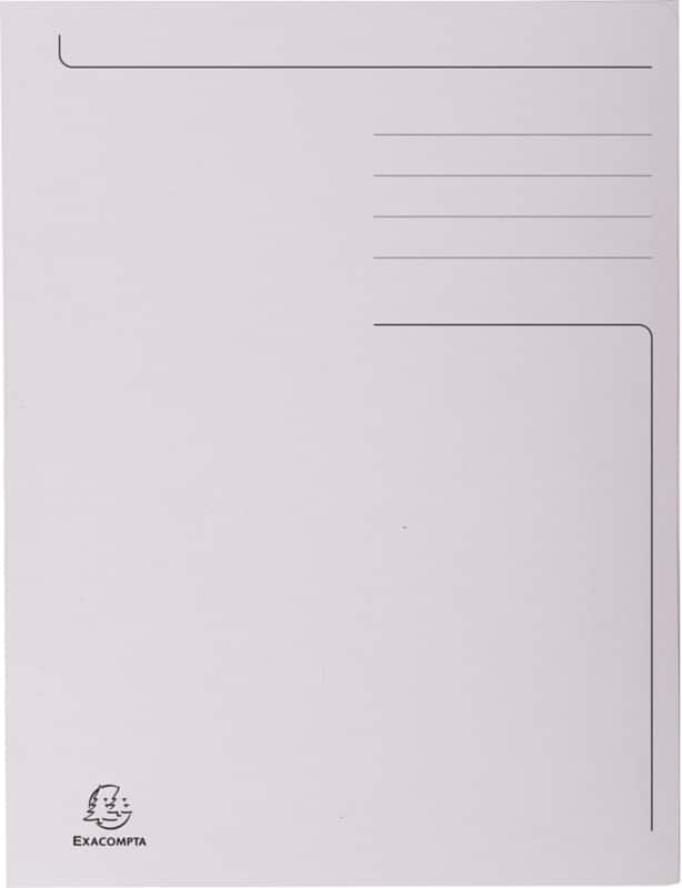 Farde à 3 rabats Exacompta Forever 449019E Folio Gris Carton recyclé 24,5 x 35 cm