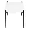 Table d’appoint rectangulaire Paperflow Meet Plateau blanc, Cadre noir, 4 pieds 750 x 500 x 400 mm