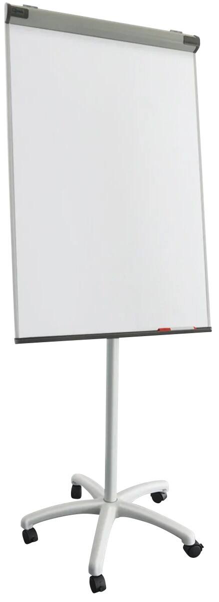Master of Boards Mobiles Flipchart Piranha PRO 67 x 105 cm Magnetisch Mit 5 Rollen und Stiftablage Grau
