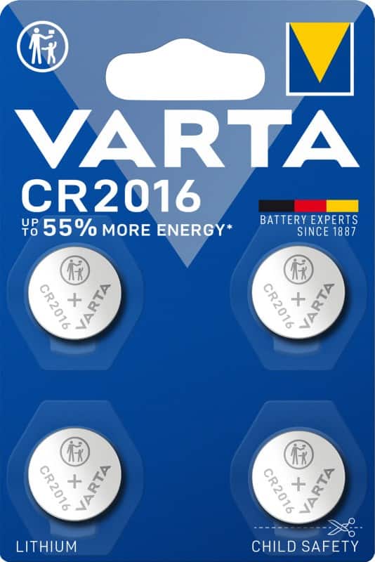 Piles électroniques VARTA CR2016 4 Unités