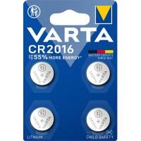 VARTA Knopfzellen CR2016 4 Stück