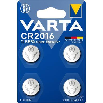 VARTA Knopfzellen CR2016 4 Stück