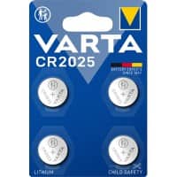 Piles électroniques VARTA CR2025 4 Unités
