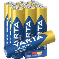 Piles alcalines VARTA High Energy AAA 10 Unités