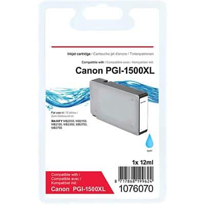 Cartouche jet d'encre Office Depot compatible Canon PGI-1500XL Cyan