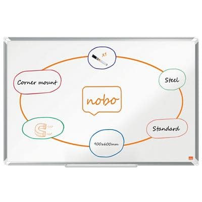 Nobo Whiteboard Premium Plus Weiss 900 x 600 cm